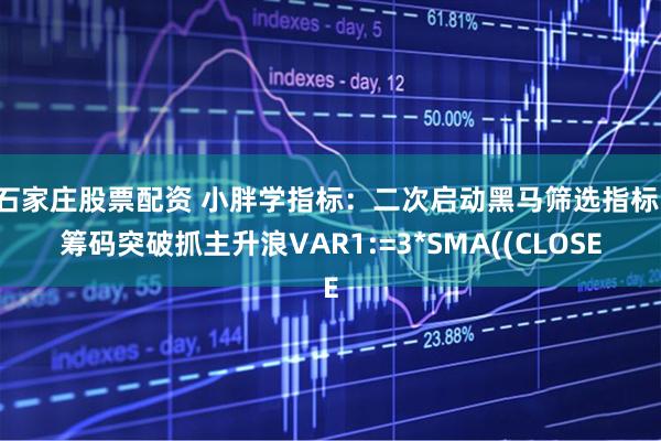 石家庄股票配资 小胖学指标:二次启动黑马筛选指标:筹码突破抓主升浪VAR1:=3*SMA((CLOSE